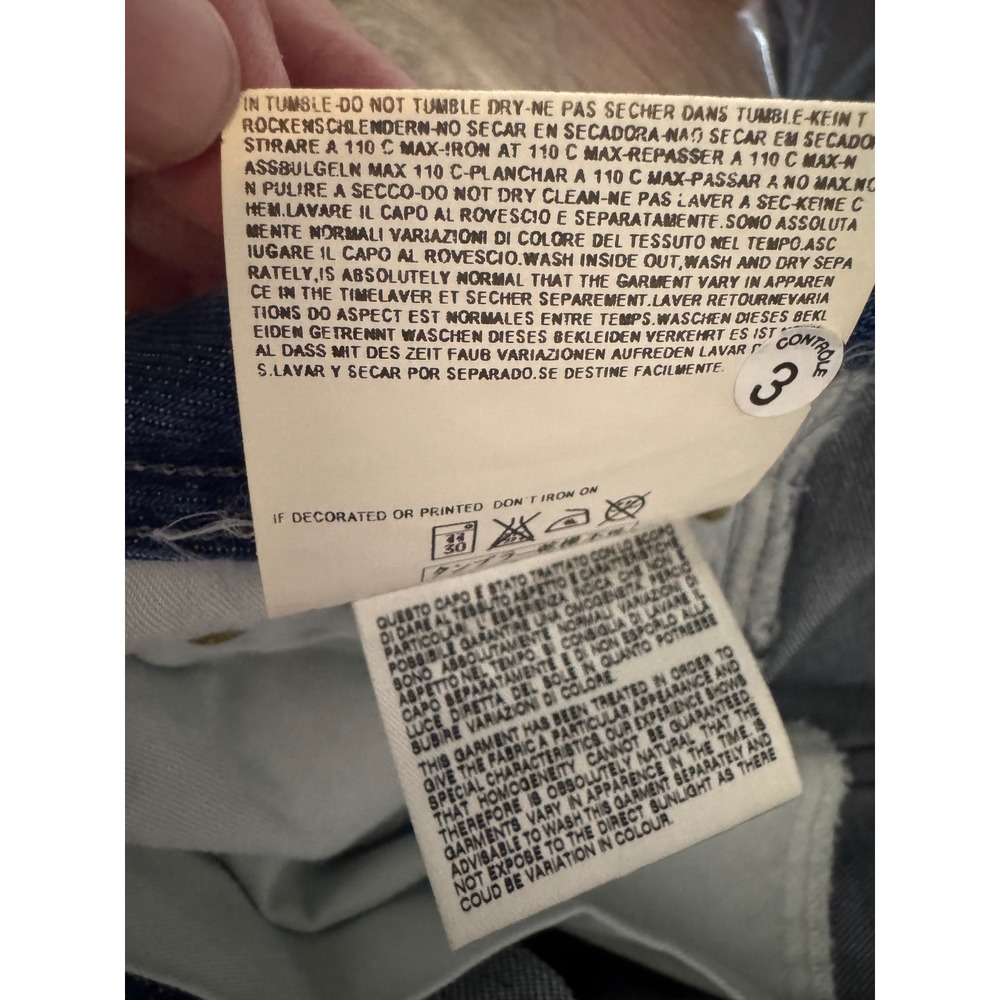 Diesel Zatiny 008AT Mens Bootcut Jeans Blue Wash 36x32 Made in Italy Button Fly - Picture 10 of 10